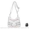 Sac Besace Poches Femme Beige