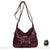 Sac Besace Poches Femme - modèle Bordeaux - Sac Roche ™