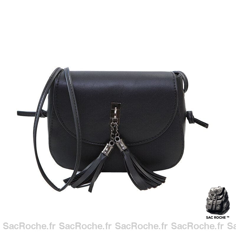 Sac Besace Tendance Femme Noir