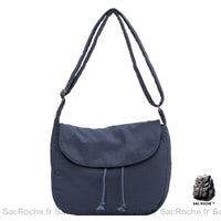 Sac Besace Tissus Femme - modèle Bleu / 33 × 25 ×11cm - Sac Roche ™
