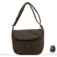 Sac Besace Tissus Femme - modèle Gris / 33 × 25 ×11cm - Sac Roche ™