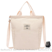 Sac Besace Toile Femme - modèle Beige - Sac Roche ™
