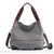 Sac Besace Toile Femme - modèle Gris - Sac Roche ™