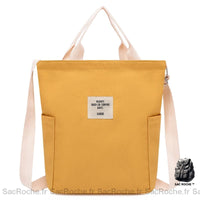 Sac Besace Toile Femme - modèle Jaune - Sac Roche ™