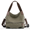 Sac Besace Toile Femme Vert
