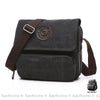 Sac Besace Toile Femme Voyage Noir / 28X15X29Cm