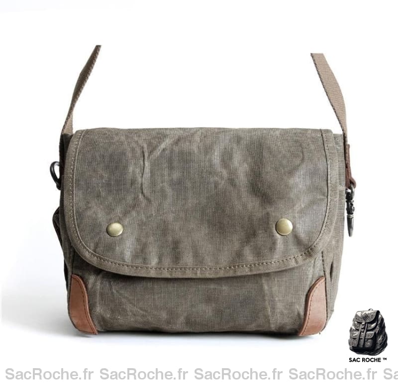 Sac Besace Vintage Femme Gris Foncé / 30 X 22 X10Cm