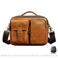 Sac Besace Vintege Marron Femme: Style Rétro Chic! - Sac Roche ™
