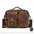 Sac Besace Vintege Marron Femme: Style Rétro Chic! - modèle Marron mat / 22 x 9 x 28cm - Sac Roche ™