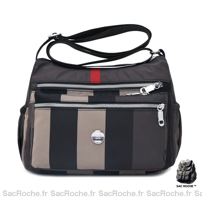 Sac Besace Voyage Femme Gris