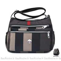 Sac Besace Voyage Femme - modèle Gris - Sac Roche ™