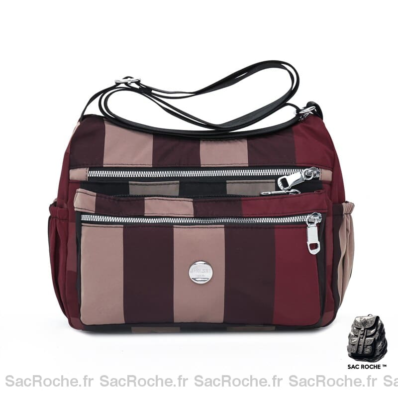 Sac Besace Voyage Femme Rouge