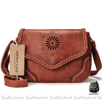 Sac Bohème Cuir Bandoulière Femme - Sac Roche ™