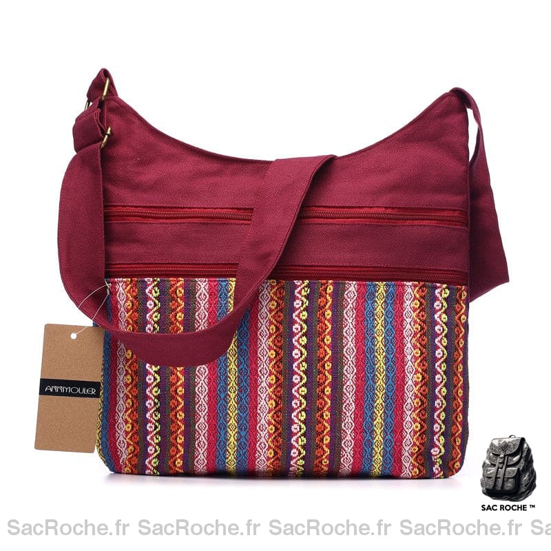 Sac Bohème Tissu Motif Ethnique Femme Modèle 6 Sac À Main Femme