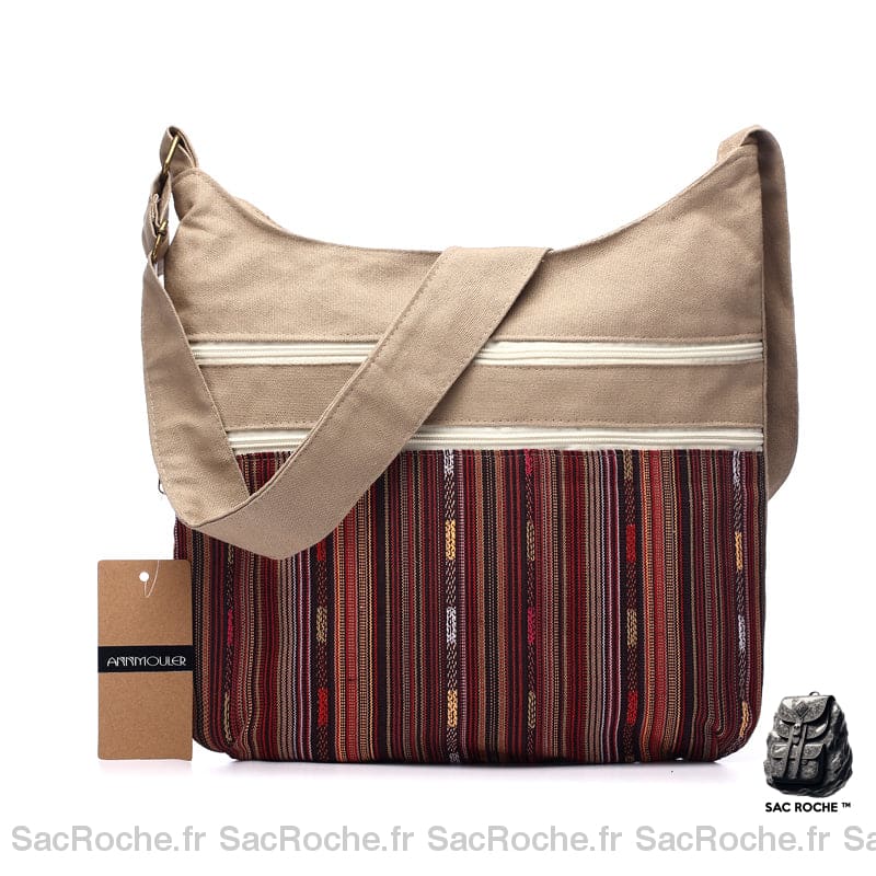 Sac Bohème Tissu Motif Ethnique Femme Modèle 8 Sac À Main Femme