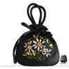 Sac Bourse Fleuri Femme Noir / 28 X 26 4Cm À Main