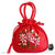 Sac Bourse Fleuri Femme - modèle Rouge / 28 x 26 x 4cm - Sac Roche ™