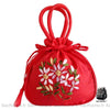 Sac Bourse Fleuri Femme Rouge / 28 X 26 4Cm À Main