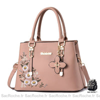 Sac brodé, modèle petit - modèle Rose - Sac Roche ™