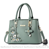 Sac brodé, modèle petit - modèle Vert - Sac Roche ™