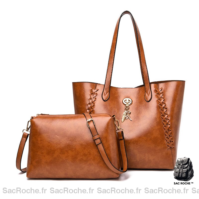 Sac Cabas Cuir Femmes & Pochette Bandoulière Sac À Main Femme