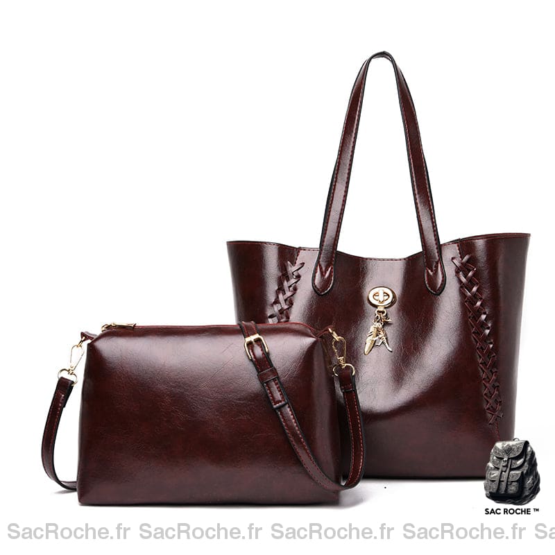 Sac Cabas Cuir Femmes & Pochette Bandoulière Sac À Main Femme