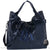 Sac Cabas Femme Cuir Noir - modèle Bleu foncé - Sac Roche ™