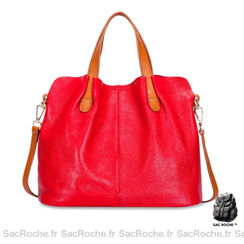 Sac Cabas Femme Rouge / 26X33X13Cm À Main