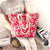 Sac cabas plage femme floral - modèle Rouge - Sac Roche ™