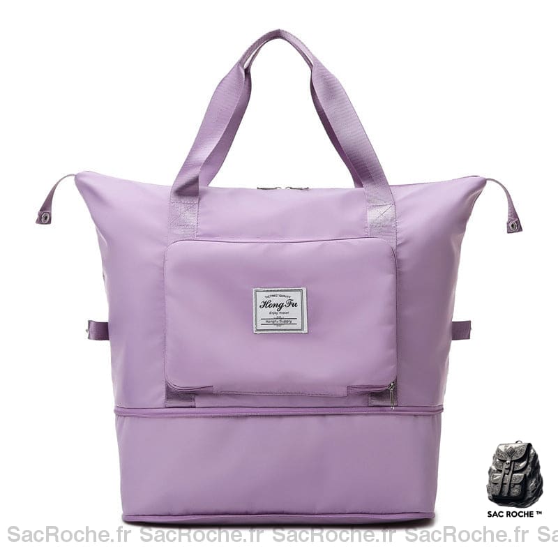 Sac cabas imperméable et pliable violet
