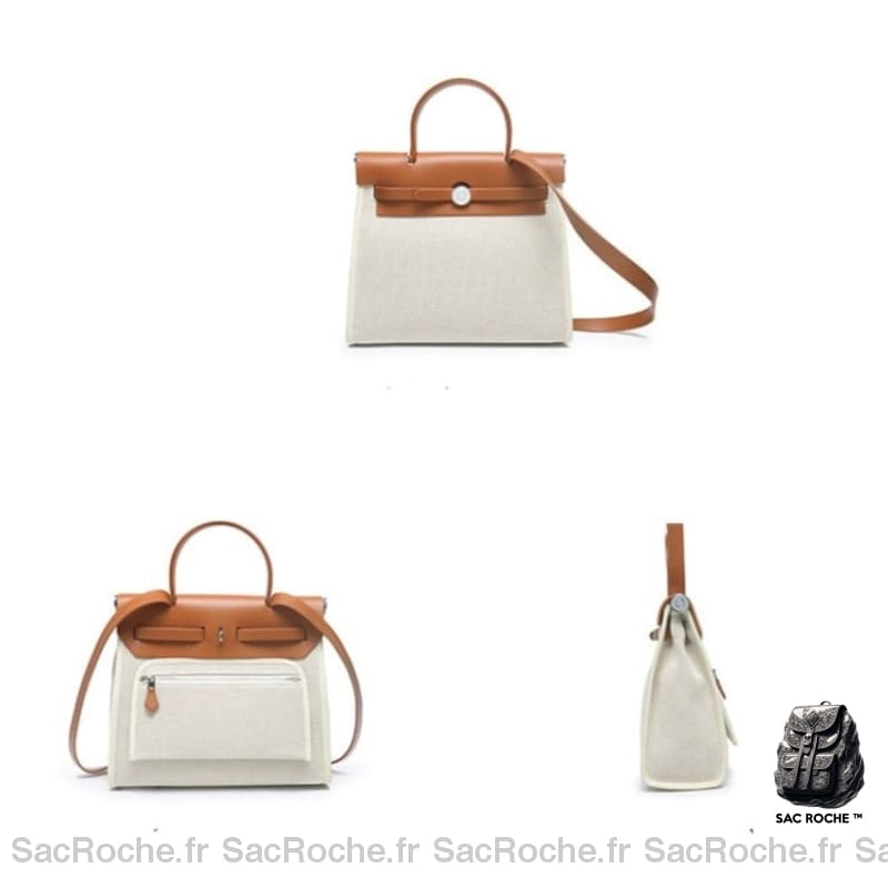 Sac Camel Toile Cuir Femme À Main