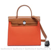 Sac Camel Toile Cuir Femme Orange / 18X8X16Cm À Main