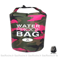 Sac camouflage imperméable 2L - modèle Rose - Sac Roche ™