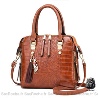 Sac carré mini - modèle Marron - Sac Roche ™
