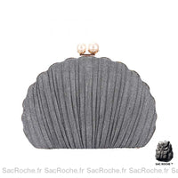 Sac Coquillage Pochette - modèle Gris - Sac Roche ™