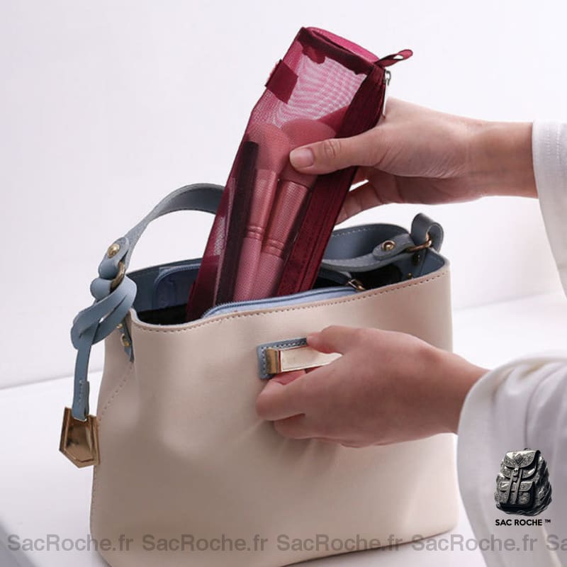 Sac Cosmétique Femme Multipoches. Besace Femme