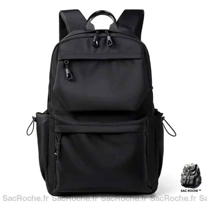 Sac Cours Lycée Homme Noir À Dos Ado
