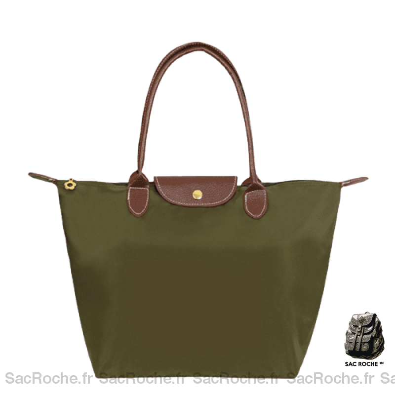 Sac Cours Main Élégant Vert Armé / S À Main Pour Les Cours