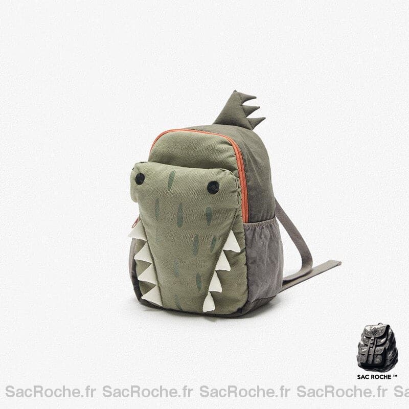 Sac Croco Vert 3D À Dos Enfant