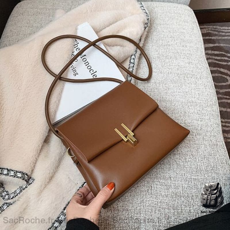 Sac Cuir Bandoulière Femme Marron Sac À Main