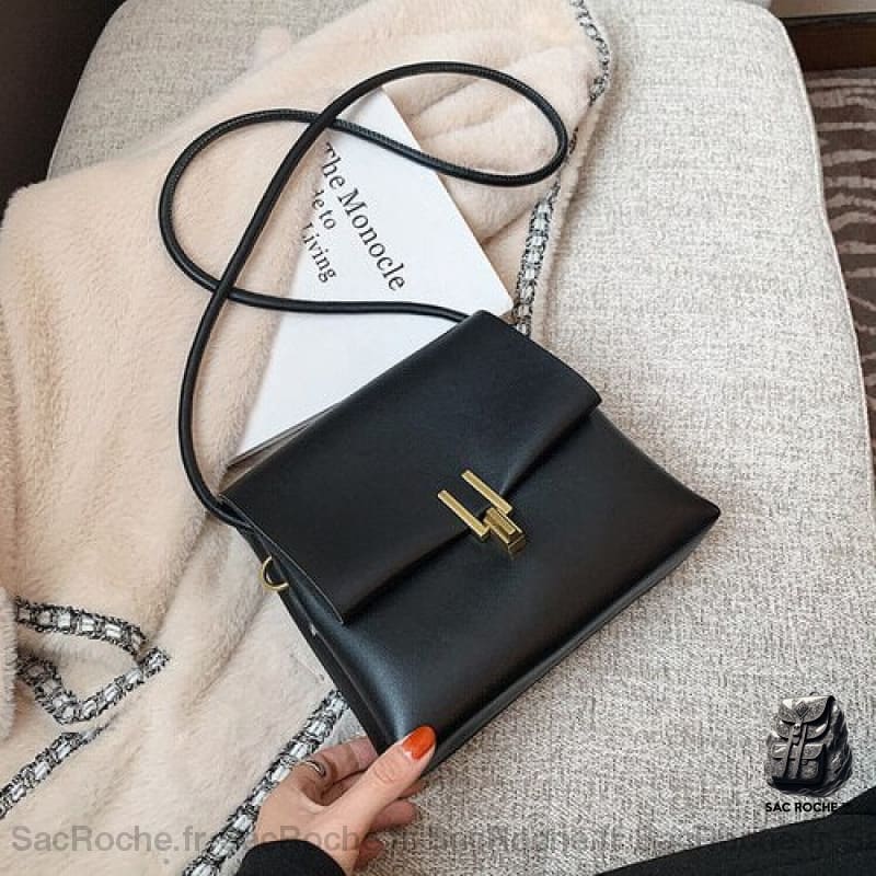 Sac Cuir Bandoulière Femme Noir Sac À Main