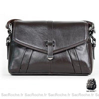 Sac Cuir Besace Femme - modèle Café - Sac Roche ™