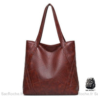 Sac cuir cours femme - modèle Brun rouge - Sac Roche ™