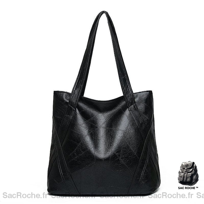 Sac Cuir Cours Femme Noir À Main Pour Les