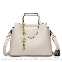 Sac Cuir Femme 30 Ans Beige / 24X12X19Cm À Main