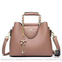 Sac Cuir Femme 30 Ans - modèle Rose / 24x12x19cm - Sac Roche ™
