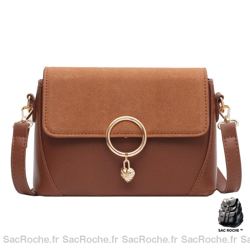 Sac Cuir Femme Bandoulière Marron Sac À Main Femme