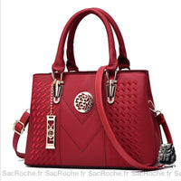 Sac Cuir Femme Chic - modèle Bordeaux - Sac Roche ™