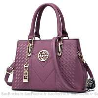Sac Cuir Femme Chic - modèle Violet - Sac Roche ™