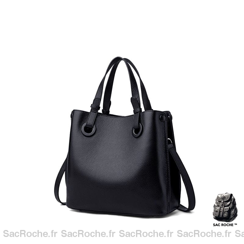 Sac Cuir Femme Italien Noir / 25X11.5X23Cm À Main Femme